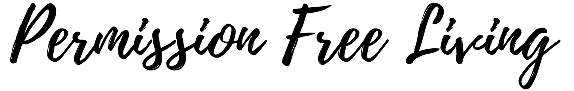 Permission Free Living Logo White